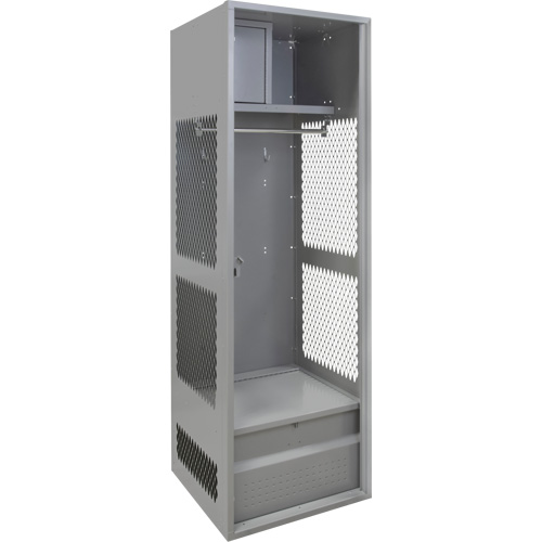 Gear Locker, Steel, 24" W x 24" D x 72" H, Grey Canadian Safety Group Inc.
