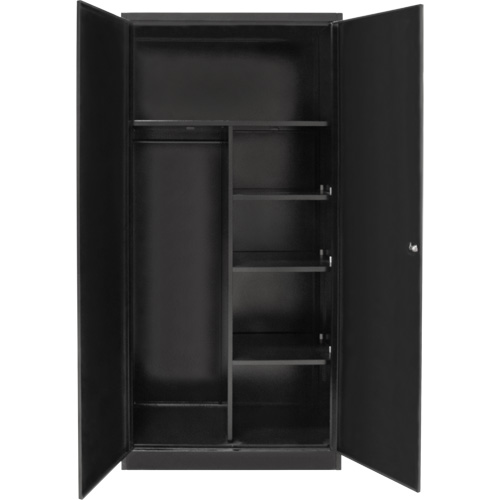 Armoire de rangement combin&eacute;e, 36" la x 18" p x 72" h, Noir Canadian Safety Group Inc.
