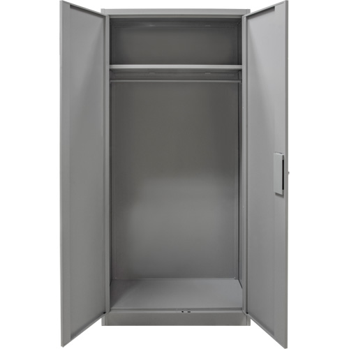 Armoire garde-robe, Acier, 36" la x 18" p x 72" h, Gris Canadian Safety Group Inc.