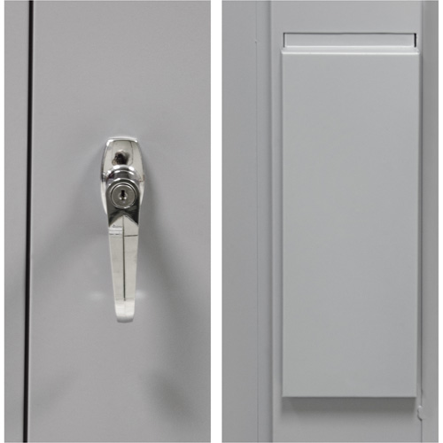 Armoire garde-robe, Acier, 36" la x 18" p x 72" h, Gris Canadian Safety Group Inc.