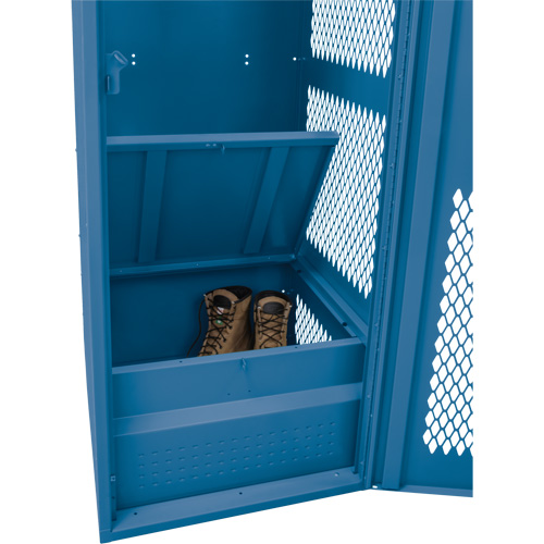 Casier pour &eacute;quipement avec porte, Acier, 24" la x 24" p x 72" h, Bleu fonc&eacute; Canadian Safety Group Inc.