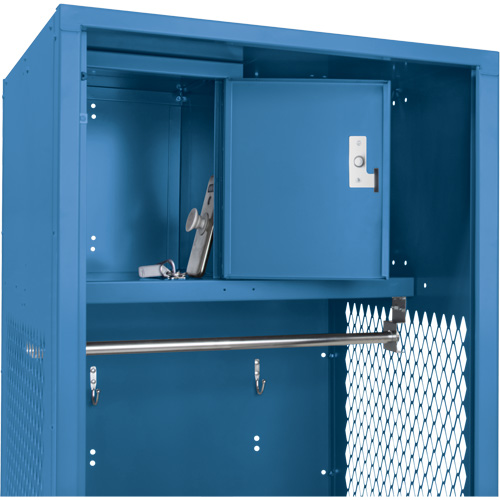 Casier pour &eacute;quipement, Acier, 24" la x 18" p x 72" h, Bleu fonc&eacute; Canadian Safety Group Inc.