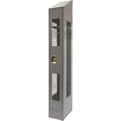 Casiers ventil&eacute;s, 12" x 18" x 88", Acier, Gris, D&eacute;mont&eacute;, Perfor&eacute; Canadian Safety Group Inc.