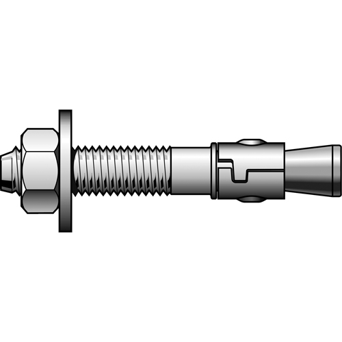Wedge Anchor, Zinc Plated, 3/8" x 3-3/4" Canadian Safety Group Inc.