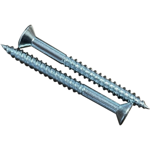 Flat SOC Wood Screws, #10 x 2" L, Zinc Plated Canadian Safety Group Inc.