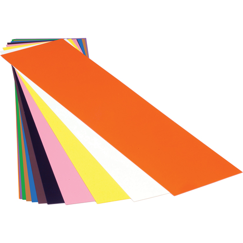 Cales minces chromocod&eacute;es en plastique Canadian Safety Group Inc.
