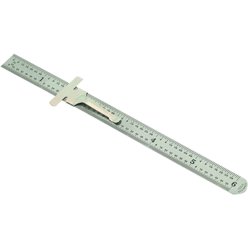 Pocket Rule, 6" L, Steel, 1/64" (1 mm) Graduations Canadian Safety Group Inc.
