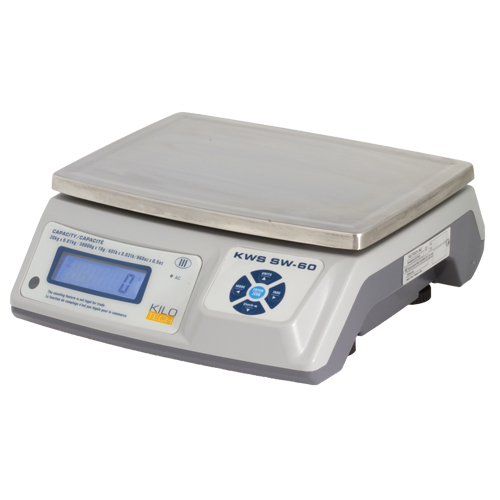 Electronic Digital Weighing Scales, 12 lbs. / 6 kg Cap., 0.002 kg/2 g/0.005 lbs./0.1 oz. Graduations Canadian Safety Group Inc.