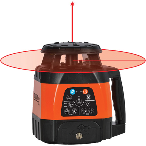 Laser rotatif horizontal et vertical &agrave; nivellement automatique et faisceau rouge, 200' (60 m), 635 N.m Canadian Safety Group Inc.