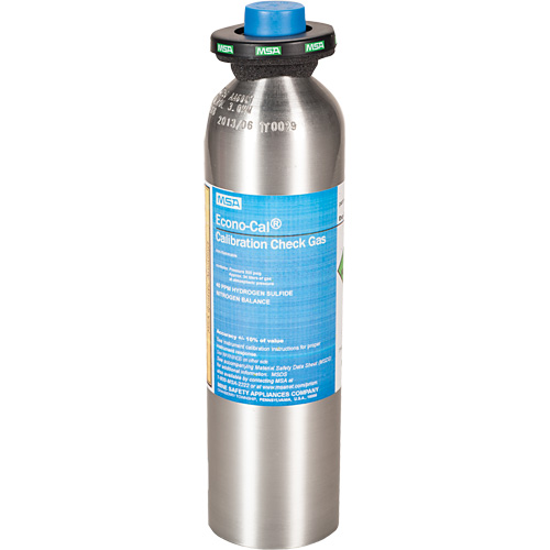 Calibration Testing Gas, 1 Gas Mix, H2S, 34 Litres Canadian Safety Group Inc.