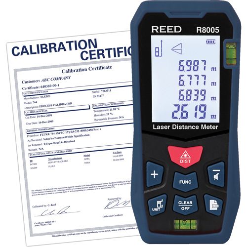 T&eacute;l&eacute;m&egrave;tre laser avec certificat de calibration, 0' - 164' (0 m - 50 m) Gamme de mesure, Num&eacute;rique (&eacute;lectronique) Canadian Safety Group Inc.