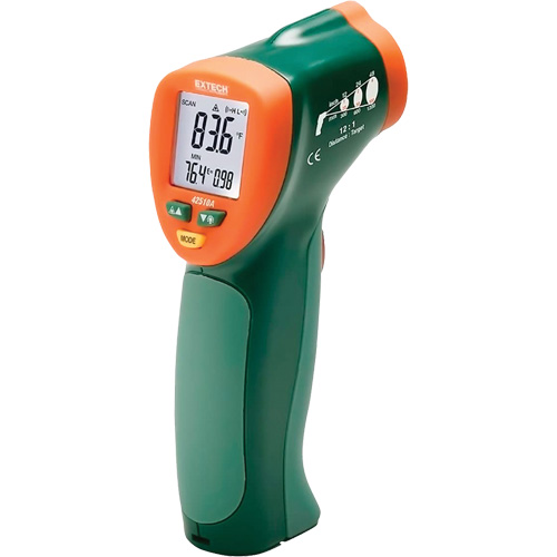 Wide Range Mini IR Thermometer, Non-Contact, Digital, -25-1200°F (-50-650°C) Canadian Safety Group Inc.