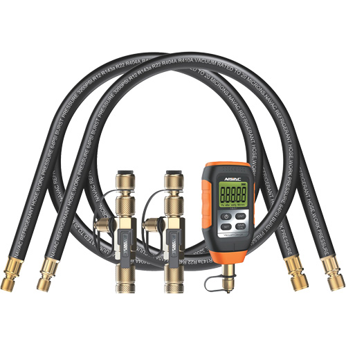 Rapid Evacuation Kit with Hoses, Core Tools, & Micron Gauge Canadian Safety Group Inc.