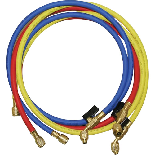 Ball Valve Refrigerant Charging Hoses with 1/4" SAE fittings Canadian Safety Group Inc.