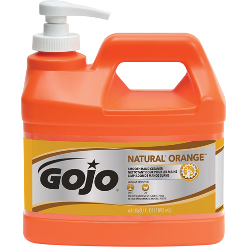 Natural Orange Hand Cleaner, Cream, 1.89 L, Pump Bottle, Citrus/Orange Canadian Safety Group Inc.