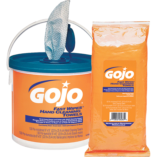 Fast Wipes&reg; Hand Cleaning Towels, 130 Wipes, 10" x 9" Canadian Safety Group Inc.