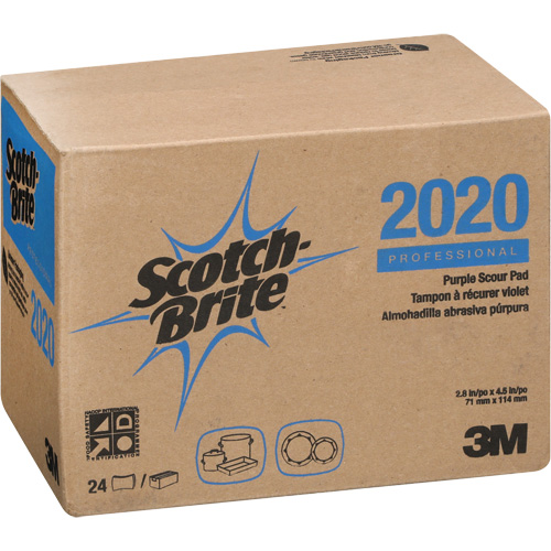 Scotch-Brite Purple Scour Pad, 4-1/2" L x 2-4/5" W Canadian Safety Group Inc.