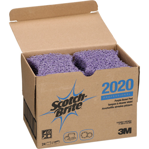 Scotch-Brite Purple Scour Pad, 4-1/2" L x 2-4/5" W Canadian Safety Group Inc.