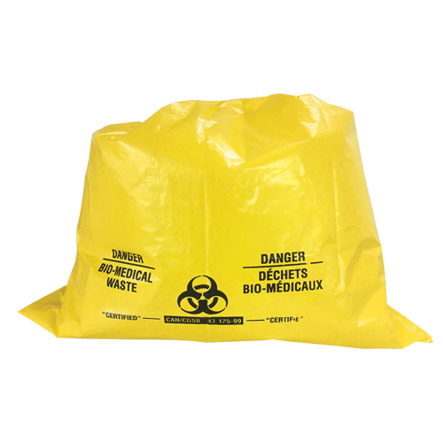 Sacs pour d&eacute;chets bio-m&eacute;dicaux Sure-Guard, Biorisque, 29" lo x 21-1/2" la, 2 mil Canadian Safety Group Inc.