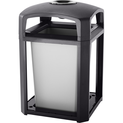Landmark Series Waste Receptacle & Ash Tray, Plastic, 35 US gal. Capacity, 40" Height Canadian Safety Group Inc.