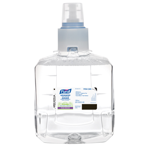 LTX-12 Advanced Foam Hand Sanitizer, 1200 ml, Cartridge Refill, 70% Alcohol Canadian Safety Group Inc.
