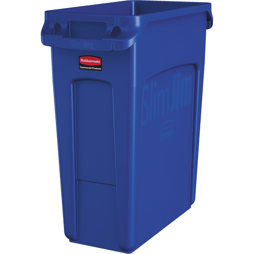 Contenants Slim Jim avec canaux de ventilation, De bureau, Poly&eacute;thyl&egrave;ne, 16 gal. US Canadian Safety Group Inc.