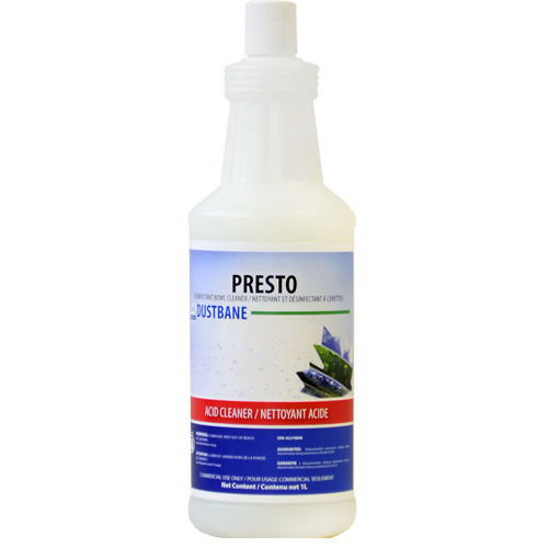 Nettoyant d&eacute;sinfectant &agrave; cuvettes Presto, 1 L, Bouteille Canadian Safety Group Inc.