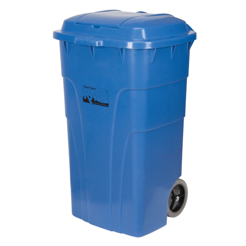 Roll Out Recycling Bin, Curbside, Polyethylene, 65 US gal. Canadian Safety Group Inc.
