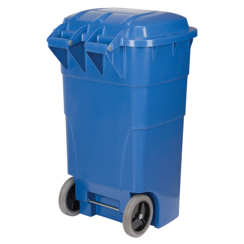 Roll Out Recycling Bin, Curbside, Polyethylene, 65 US gal. Canadian Safety Group Inc.