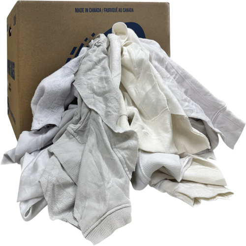 Chiffons de nettoyage, Molleton, Blanc, 20 lb Canadian Safety Group Inc.