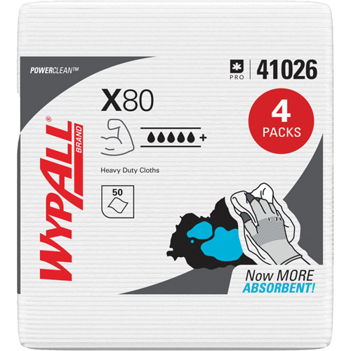 X80 Wipers, Heavy-Duty, 12-1/2" L x 12" W Canadian Safety Group Inc.