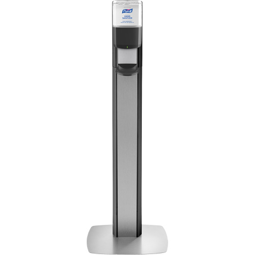 Messenger ES6 Silver Panel Floor Stand with Dispenser Canadian Safety Group Inc.