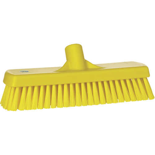 Brosse &agrave; r&eacute;curer pour planchers et murs, Crins Ferme, 12", Polyester, Jaune Canadian Safety Group Inc.