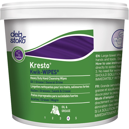 Serviettes Kresto Kwik-Wipes, 130 lingettes, 12" x 10" Canadian Safety Group Inc.