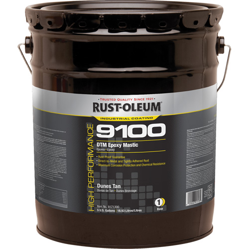 9100 System DTM Epoxy Mastic Base, Dunes Tan, 5 gal., Pail Canadian Safety Group Inc.