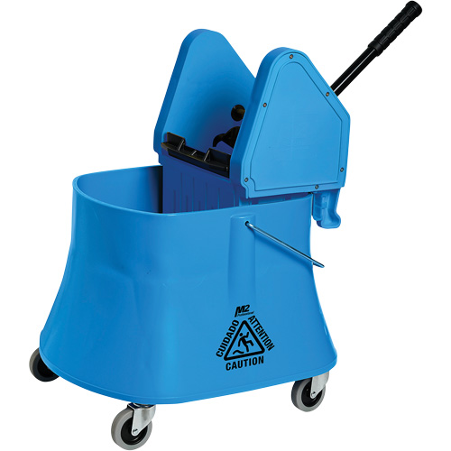 Champ Bucket & Wringer Combo, Down Press, 7.5 US Gal. (30 Quarts), Blue Canadian Safety Group Inc.
