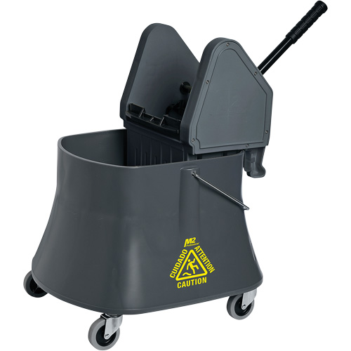 Champ Bucket & Wringer Combo, Down Press, 10 US Gal.(40 Quart), Grey Canadian Safety Group Inc.
