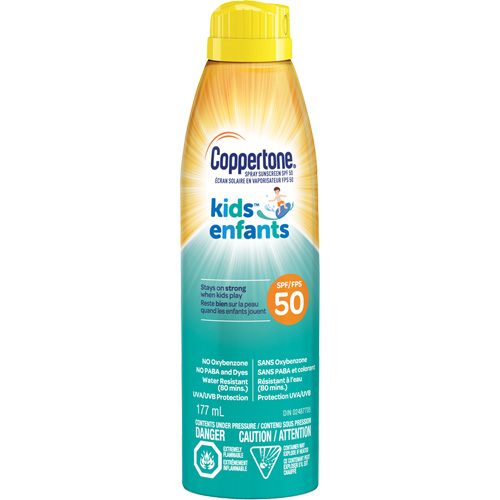 Kids Water Resistant Sunscreen, SPF 50, Aerosol Canadian Safety Group Inc.
