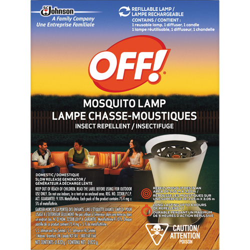 OFF! PowerPad&reg; Mosquito Repellent Lamp, DEET Free, Lamp, 0.822 g Canadian Safety Group Inc.