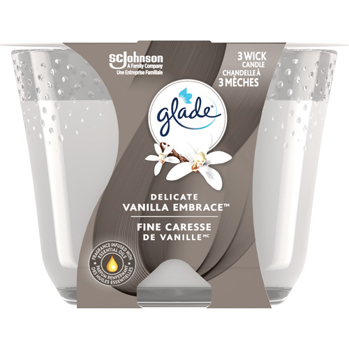 Glade&reg; 3-Wick Candle, Delicate Vanilla Embrace Canadian Safety Group Inc.