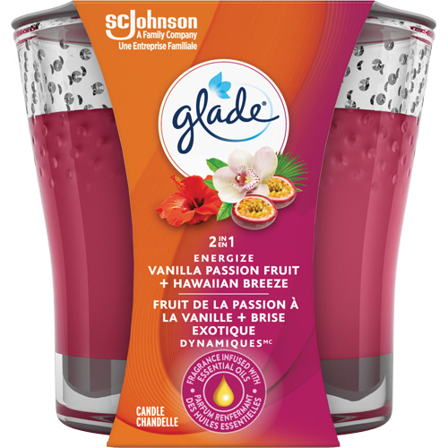 Chandelle 2-en-1 Glade, Brise exotique et fruit de la passion &agrave; la vanille Canadian Safety Group Inc.