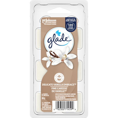 Cubes de cire parfum&eacute;e Glade, Fine caresse de vanille Canadian Safety Group Inc.