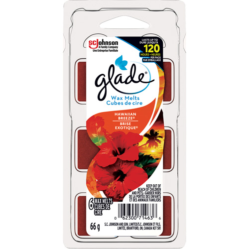 Cubes de cire parfum&eacute;e Glade, Brise exotique Canadian Safety Group Inc.