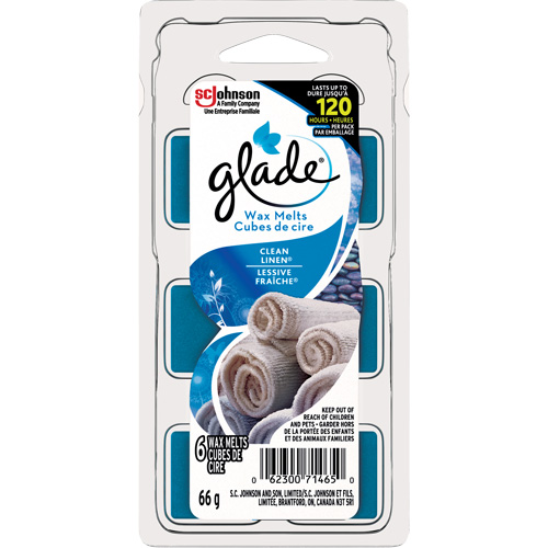 Cubes de cire parfum&eacute;e Glade, Lessive fraîche  Canadian Safety Group Inc.