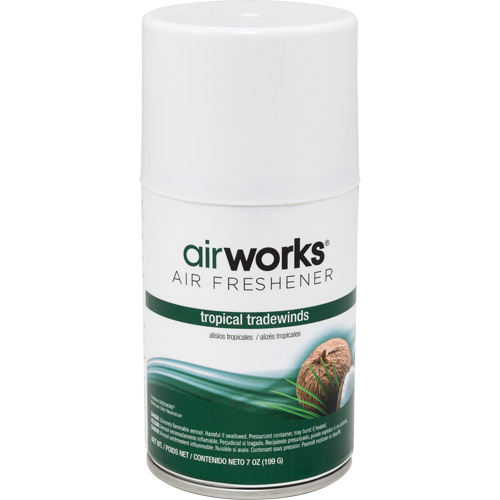 AirWorks&reg; Metered Air Fresheners, Tropical Tradewinds, Aerosol Can Canadian Safety Group Inc.