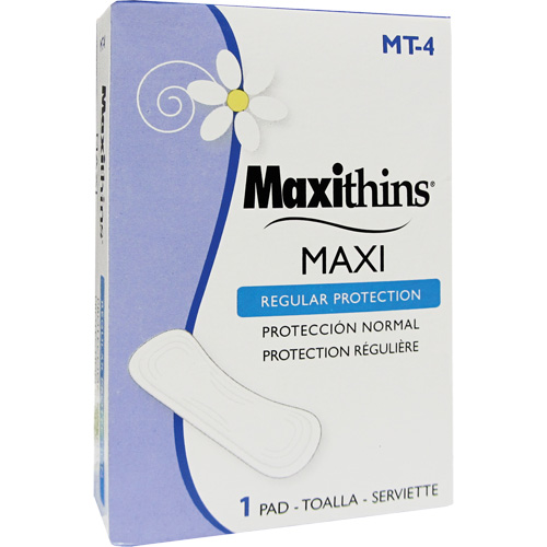 Serviettes hygi&eacute;niques Maxithins Canadian Safety Group Inc.