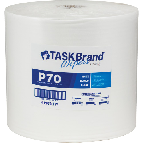 TaskBrand&reg; P70 Premium Series Wipers, Heavy-Duty, 13" L x 12" W Canadian Safety Group Inc.
