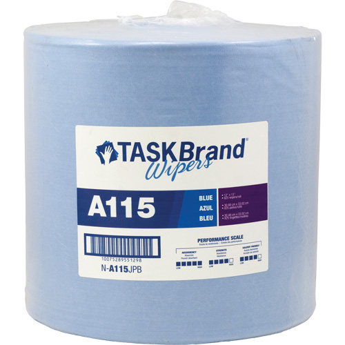 Chiffons &agrave; haut rendement A115 TaskBrand, Robuste, 13" lo x 12" la Canadian Safety Group Inc.