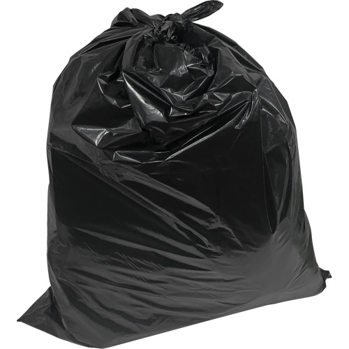 Industrial Garbage Bags, 3X Strong, 35" W x 50" L, 3.0 mils, Black, 194 L (44 Gal.) Capacity Canadian Safety Group Inc.