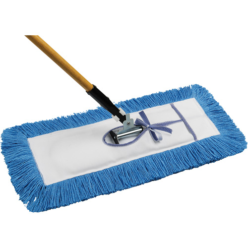 Vadrouille &agrave; &eacute;pousseter Static-H avec manche, Style &agrave; attacher, Nylon, 24" lo x 5" la Canadian Safety Group Inc.